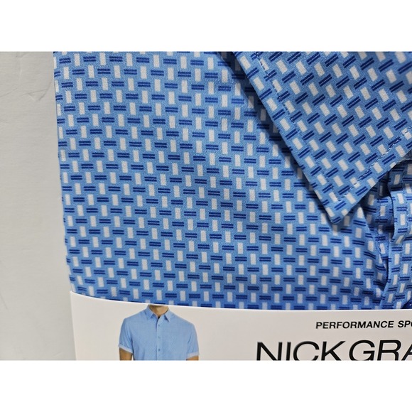 Nick Graham Mens Sport Shirt Size XXL Performance Quick Dry Soft Blue - Picture 2 of 3